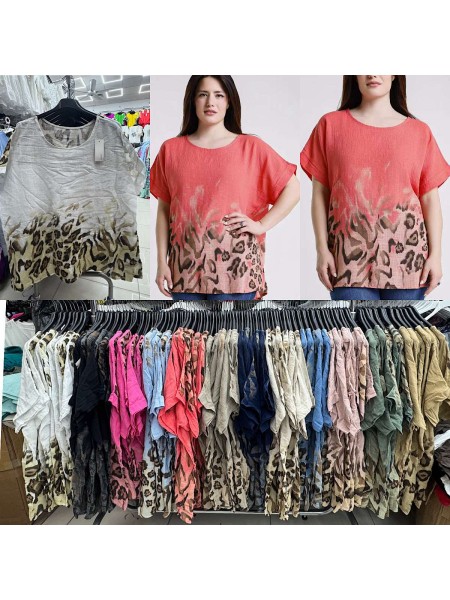 Bluzki damskie wloskie, sizeuni, paczka 6szt,mix kolor