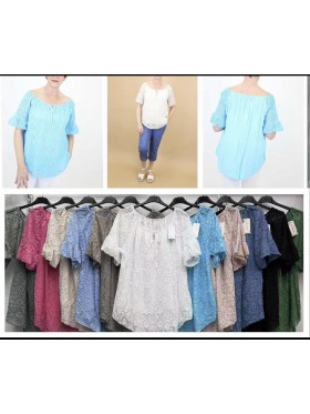 Bluzki damskie wloskie, sizeuni, paczka 6szt,mix kolor