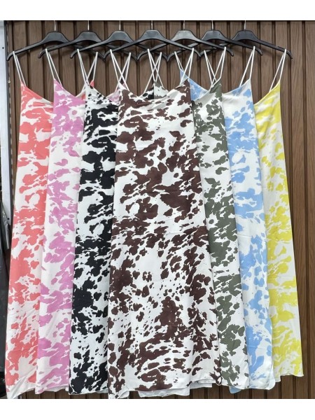 Sukienki damskie wloskie, size uni , paczka 6szt,mix kolor