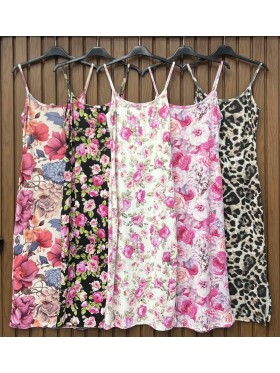 Sukienki damskie wloskie, size uni , paczka 6szt,mix kolor