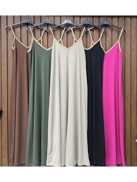 Sukienki damskie wloskie, size uni , paczka 6szt,mix kolor