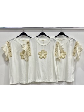 Bluzki damskie wloskie, size  uni, paczka 6szt,1kolor