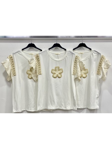 Bluzki damskie wloskie, size  uni, paczka 6szt,1kolor