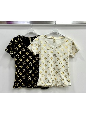 Bluzki damskie wloskie, size  uni, paczka 6szt,mix kolor