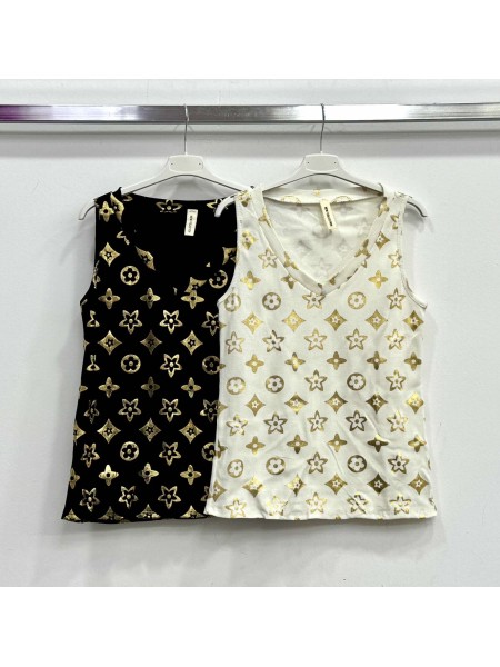 Bluzki damskie wloskie, size  uni, paczka 6szt,mix kolor