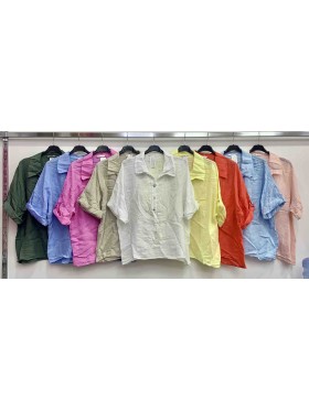 Bluzki damskie wloskie, size  uni, paczka 6szt,mix kolor