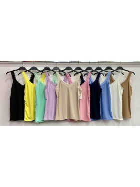 Bluzki damskie wloskie, size  uni, paczka 6szt,mix kolor