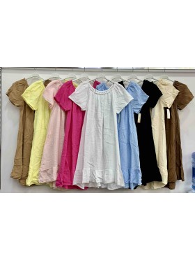 Sukienki damskie wloskie, size uni , paczka 6szt,mix kolor