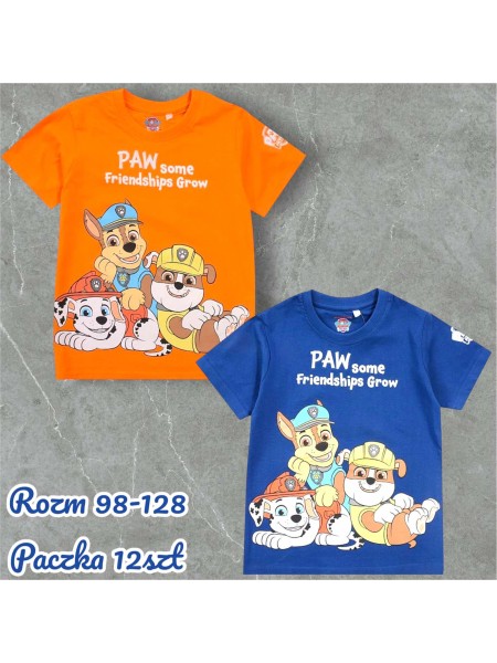 Bluzka dzieciece rozm 98-128, paczka 12szt, mix kolor