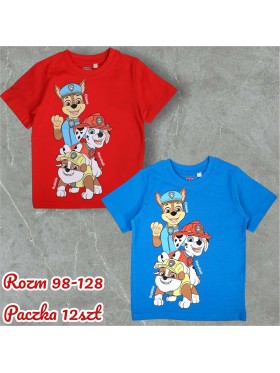 Bluzka dzieciece rozm 98-128, paczka 12szt, mix kolor