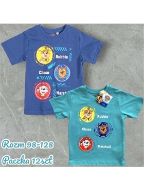 Bluzka dzieciece rozm 98-128, paczka 12szt, mix kolor
