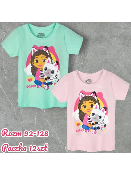 Bluzka dzieciece rozm 92-128, paczka 12szt, mix kolor