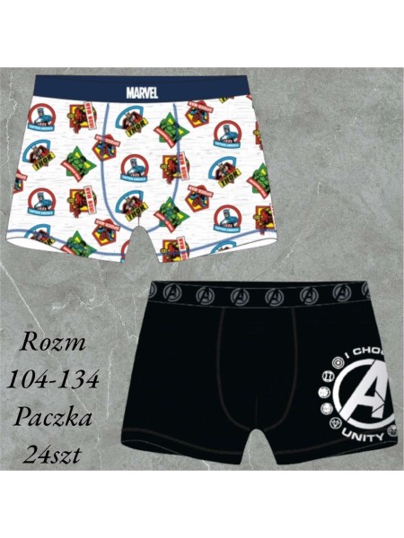 BOKSERKI DZIECIĘCE. SIZE: 104-134 (24 SZT/PACZKA) KOLOR JAK NA ZDZIĘCIU