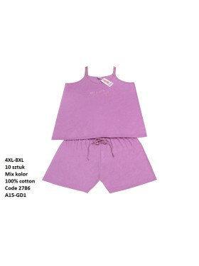 Piżama damskie , size 4xl-8xl, paczka 10szt,mix kolor
