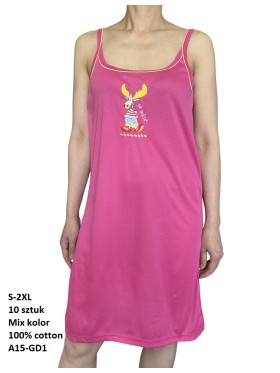 Koszule nocne damskie , size s-2xl, paczka 10szt,mix kolor