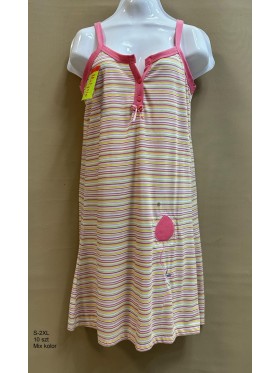 Koszule nocne damskie , size s-2xl, paczka 10szt,mix kolor