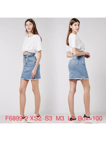 Spódnica krótka jeansowa damska ,size xs-l,paczka 10szt ,