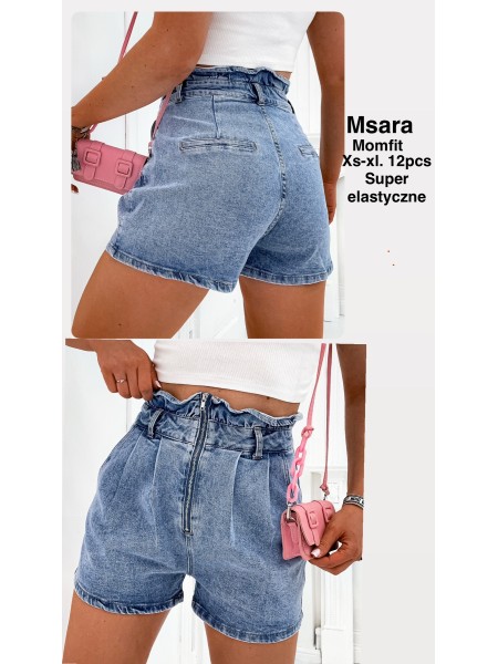 Spodenki jeansowe damskie M'sara,size xs-xl,paczka 12szt ,