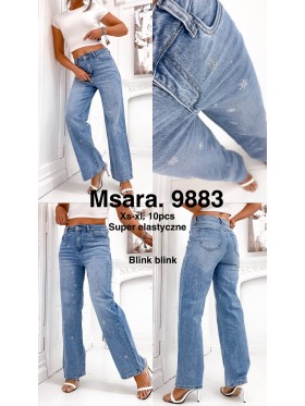Jeansy damskie M'sara,size xs-xl ,paczka 10szt ,
