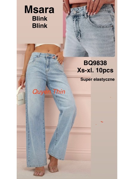 Jeansy damskie M'sara,size xs-xl ,paczka 10szt ,