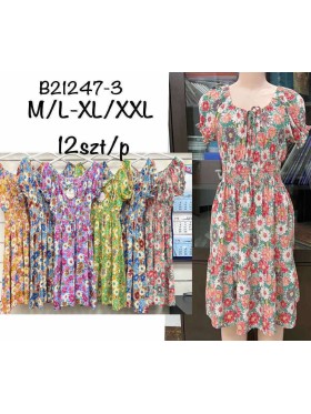 Sukienki damskie , size m-2xl, paczka 12szt,mix kolor