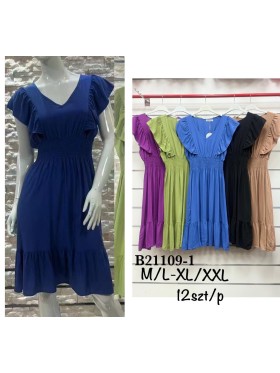 Sukienki damskie , size m-2xl, paczka 12szt,mix kolor