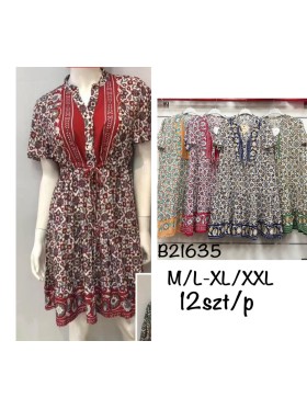 Sukienki damskie , size m-2xl, paczka 12szt,mix kolor