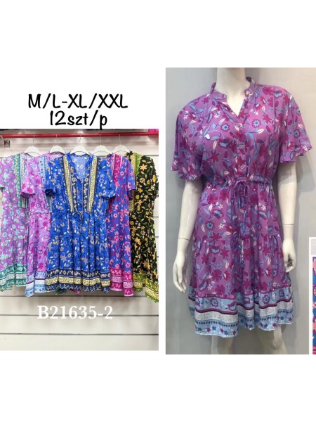 Sukienki damskie , size m-2xl, paczka 12szt,mix kolor
