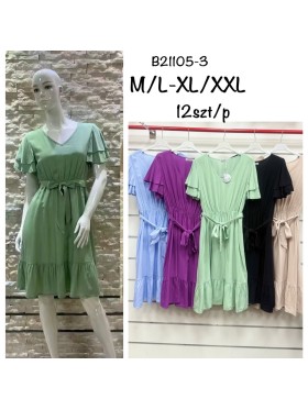 Sukienki damskie , size m-2xl, paczka 12szt,mix kolor