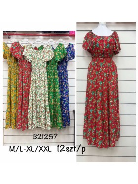 Sukienki damskie , size m-2xl, paczka 12szt,mix kolor