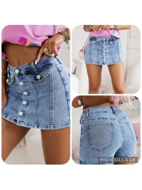 Spódnica krótka jeansowa damska ,size xs-xl,paczka 10szt ,