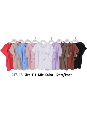 Bluzki damskie , size uni, paczka 12szt,mix kolor