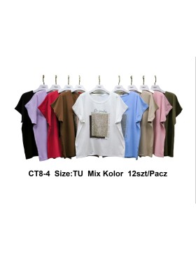 Bluzki damskie , size uni, paczka 12szt,mix kolor