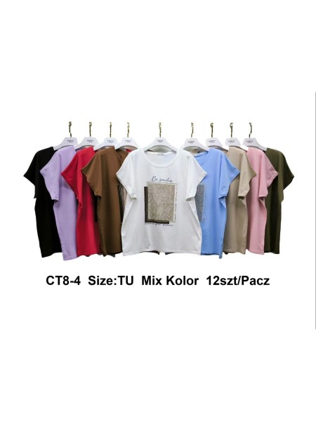Bluzki damskie , size uni, paczka 12szt,mix kolor