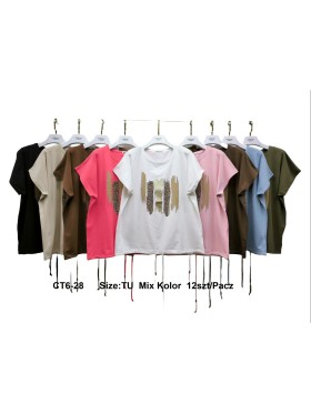 Bluzki damskie , size uni, paczka 12szt,mix kolor