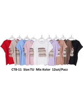 Bluzki damskie , size uni, paczka 12szt,mix kolor