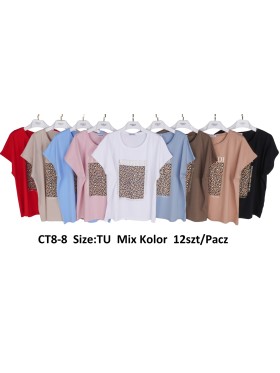 Bluzki damskie , size uni, paczka 12szt,mix kolor