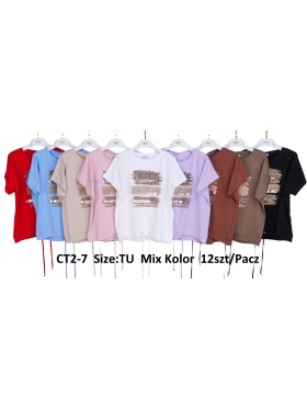 Bluzki damskie , size uni, paczka 12szt,mix kolor