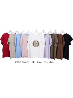 Bluzki damskie , size uni, paczka 12szt,mix kolor
