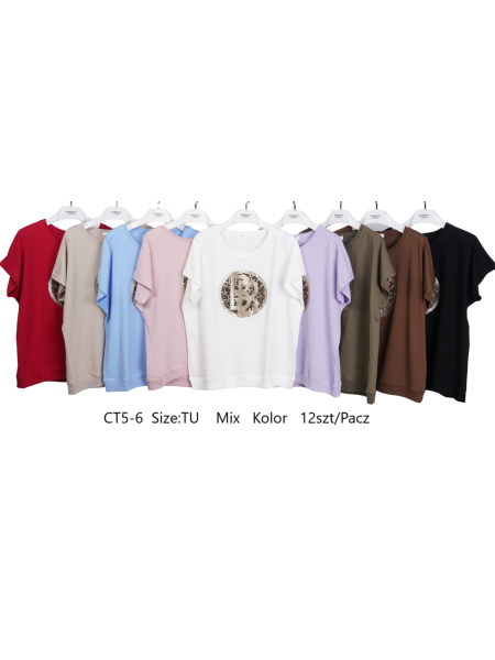 Bluzki damskie , size uni, paczka 12szt,mix kolor