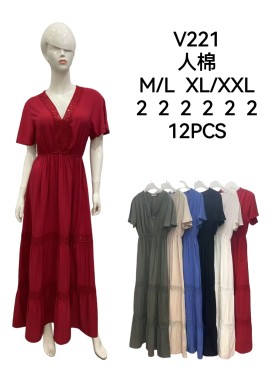 Sukienki damskie , size m-2xl, paczka 12szt,mix kolor