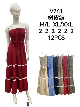 Sukienki damskie , size m-2xl, paczka 12szt,mix kolor