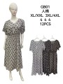 Sukienki damskie , size xl-4xl, paczka 12szt,mix kolor