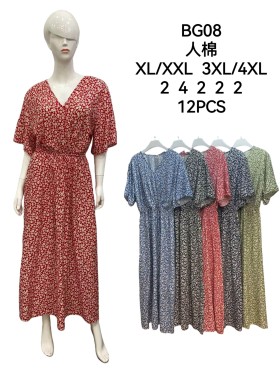 Sukienki damskie , size xl-4xl, paczka 12szt,mix kolor