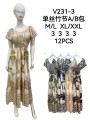 Sukienki damskie , size m-2xl, paczka 12szt,mix kolor