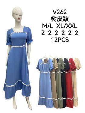 Sukienki damskie , size m-2xl, paczka 12szt,mix kolor