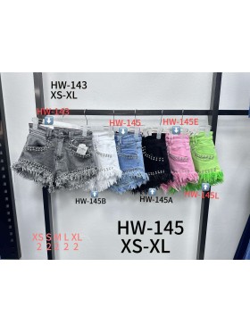 Spodenki jeansowe damska ,size xs-xl,paczka 10szt ,1kolor