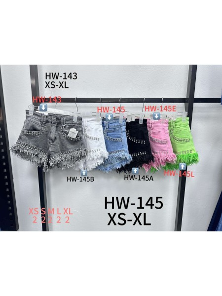 Spodenki jeansowe damska ,size xs-xl,paczka 10szt ,1kolor