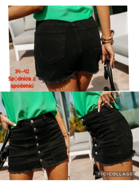 Spódnica krótka jeansowa damska ,size xs-xl,paczka 10szt ,
