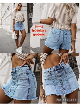 Spódnica krótka jeansowa damska ,size xs-xl,paczka 10szt ,